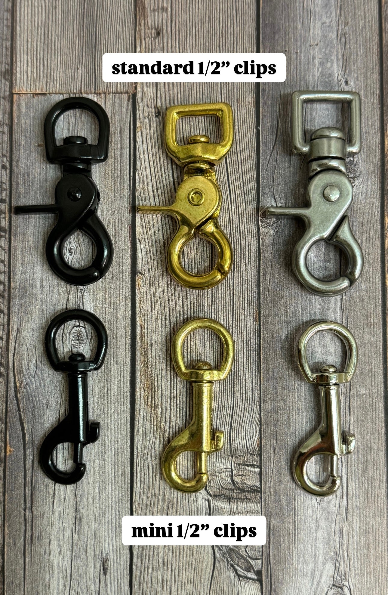 Leash Add-on • Mini Clip • 1/2” Wide