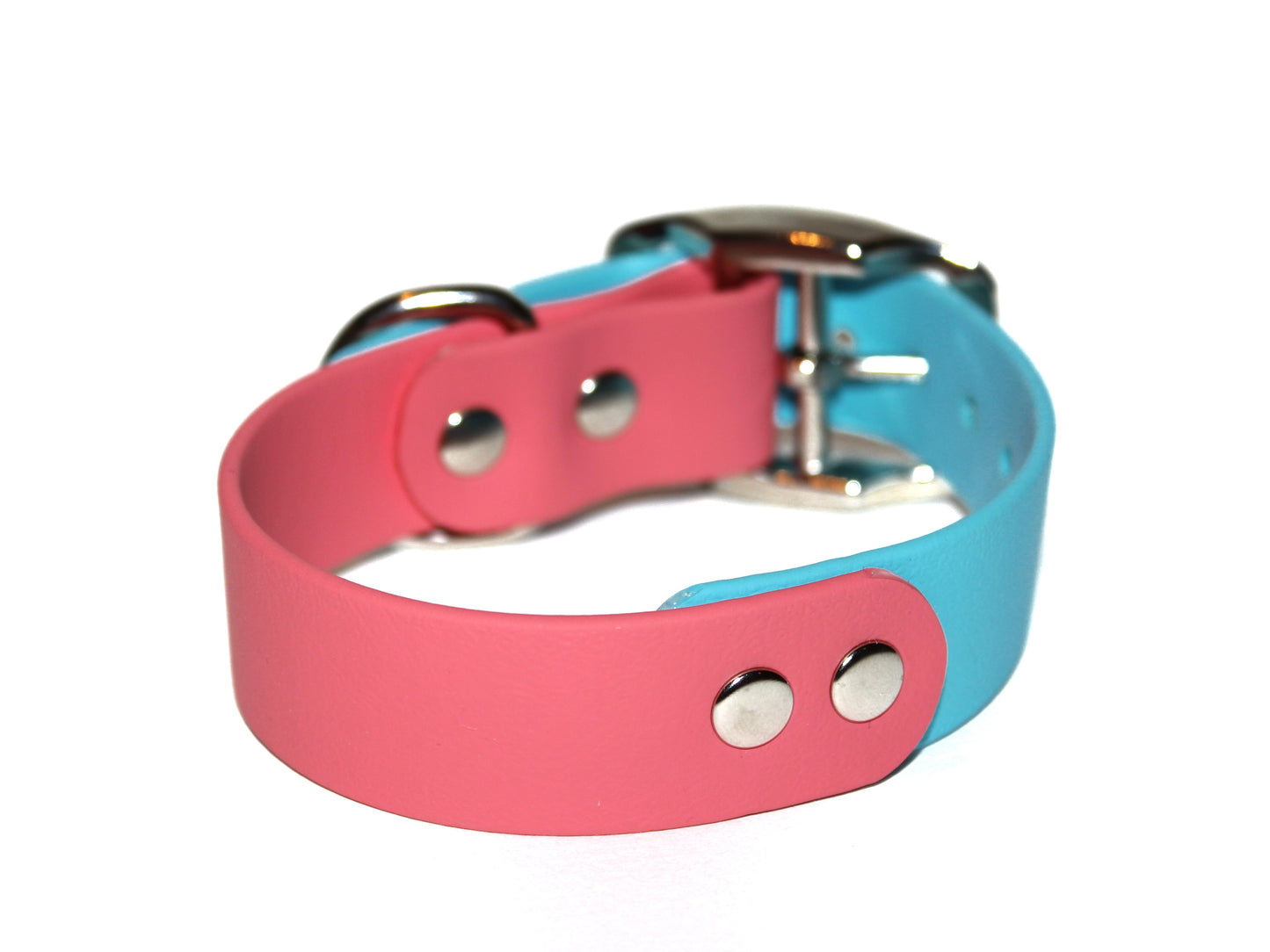 SALE • Size 9"-12" • Cotton Candy & Punch • Nickel Plated • 1" Wide