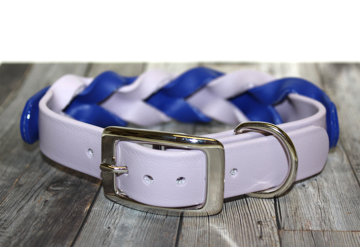 SALE • 14"-17" • Lavender & Blueberry • Nickel Plated • 1" Wide
