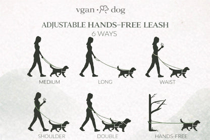 6-Way • Hands-Free Adjustable Leash