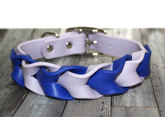 SALE • 14"-17" •  Lavender & Blueberry • Nickel Plated • 1" Wide