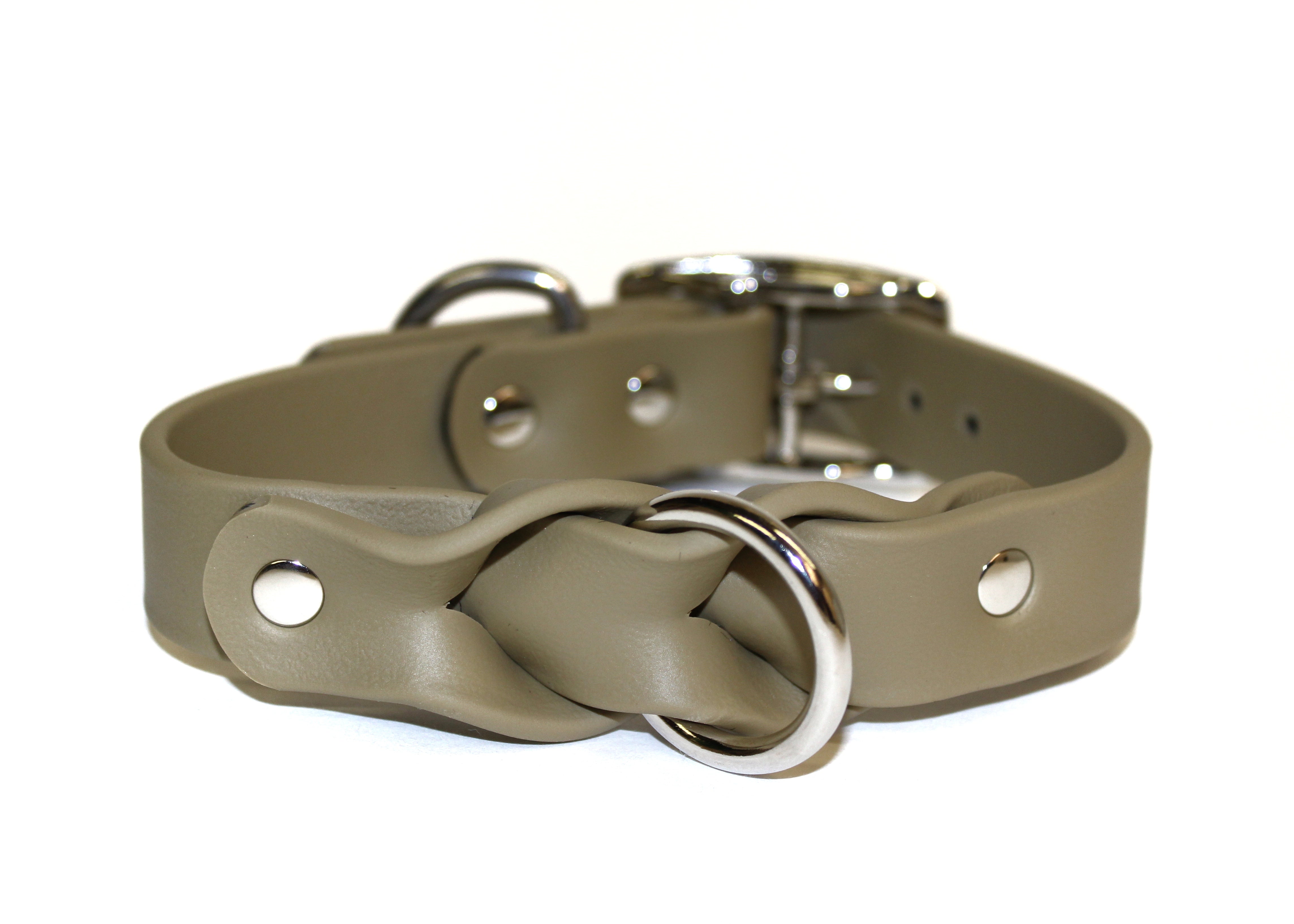 Olive Grove • Center Trenza Collar • Various Sizes • Nickel Plated • 1" Wide