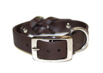 Double Espresso • Center Trenza Collar • Various Sizes • Nickel Plated • 1" Wide