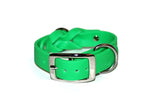 SALE • Green Apple • Center Trenza Collar • Various Sizes • Nickel Plated • 1" Wide