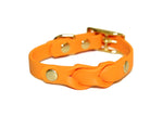 SALE • Creamsicle • Center Trenza Collar • 8"-11" • Solid Brass • 1/2" Wide
